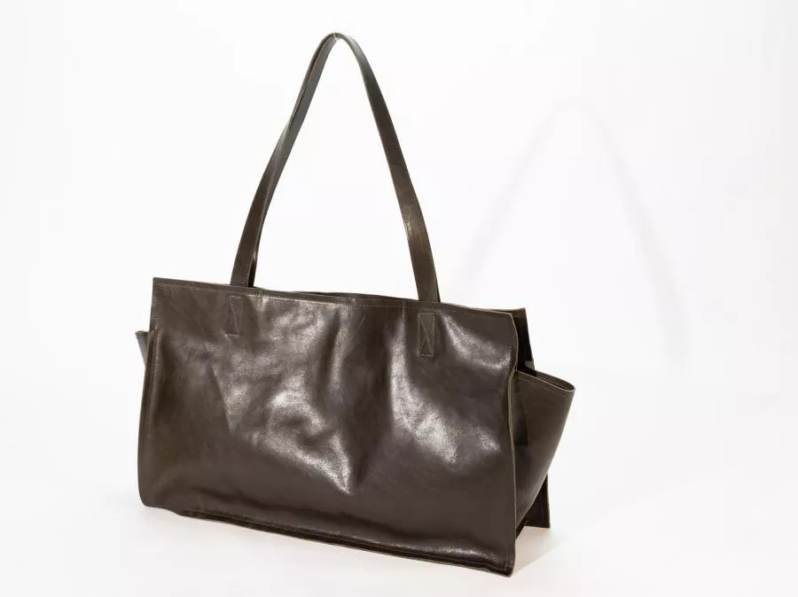 Tas Tote Kulit Vintage Langsung Pabrik: Desain Flip-Top kanthi Versatility Kabeh Musim & Kontrol Kualitas Ketat